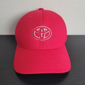 NWOT Toyota Flexfit Flexcap Logo Hat Red OS